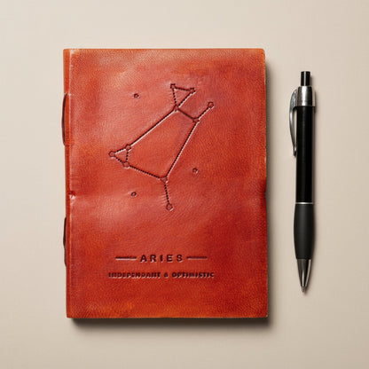 Astrology Zodiac Handmade Leather Journal