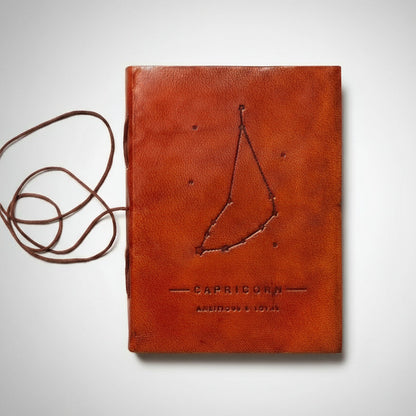 Astrology Zodiac Handmade Leather Journal