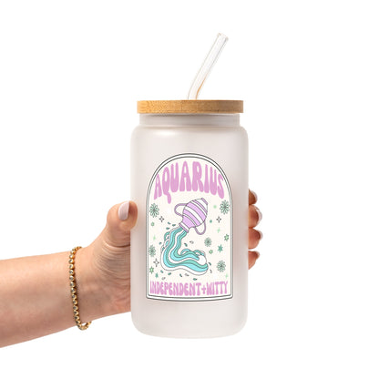 Zodiac Astrology Horoscope Glass Cup
