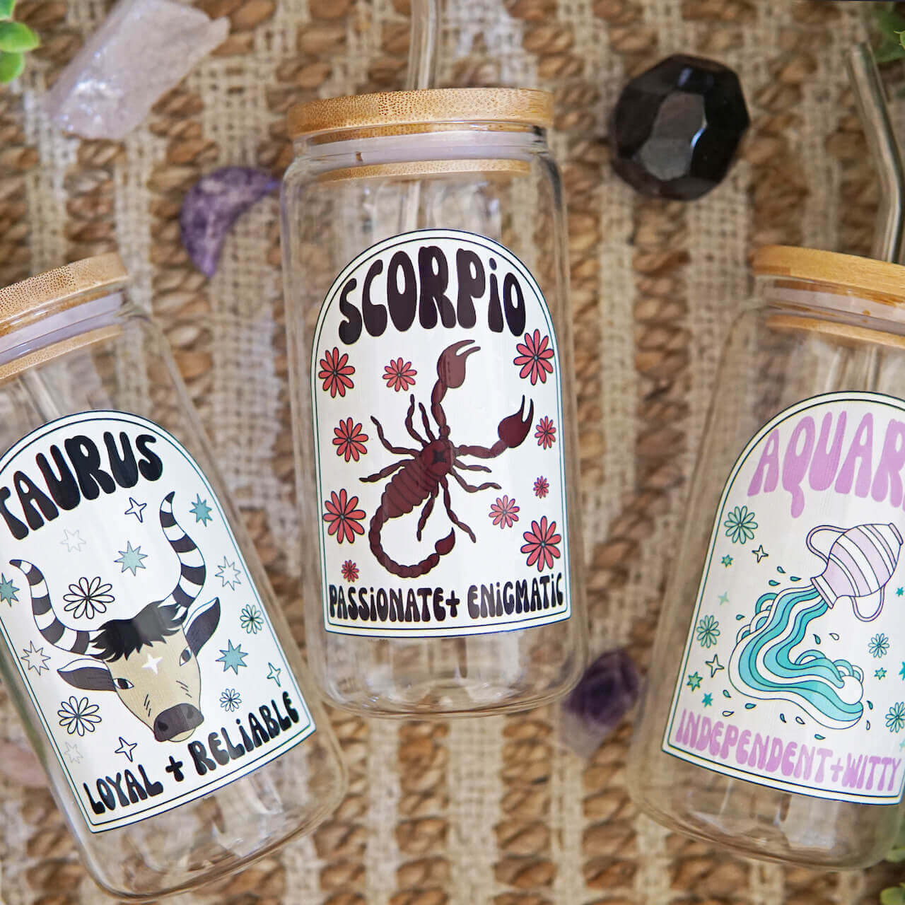 Zodiac Astrology Horoscope Glass Cup